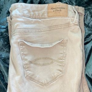 Khaki Abercrombie jeans.